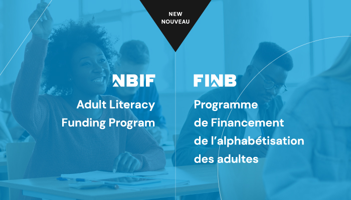 Woman raising her hand in the classroom. NBIF and NBSPRN Launch Adult Literacy Funding Program