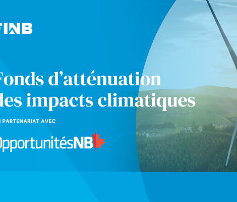 climate impact fund announcement graphic in french